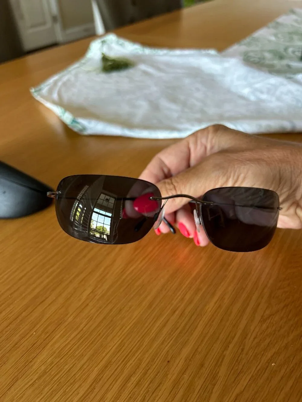 Shilouette sunglasses rimless titanium arms